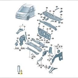 WHT008612 Volkswagen Flow Drill Screw
