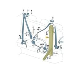7J7857761A Volkswagen Seat Belt Guide