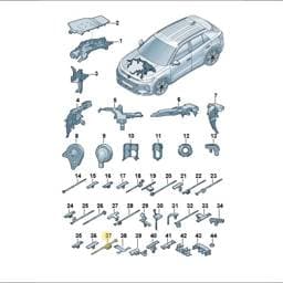 WHT001999 Volkswagen Cable Tie