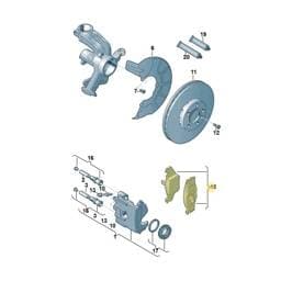 JZW698151 Volkswagen Brake Pad Set