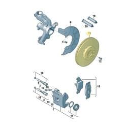 JZW698302CD Volkswagen Brake Disc
