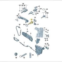 107837167EJ Volkswagen Lock Cylinder