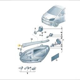 WHT004141 Volkswagen Hexagon Head Bolt
