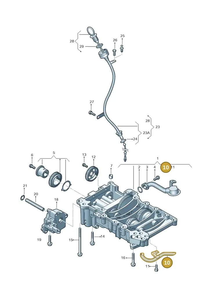 03G103526 — Audi Q5 qu. 2.0 TDI (2012-2017) diagram 679115400, position 10