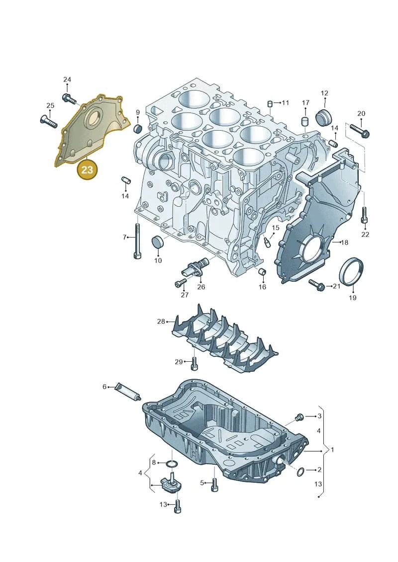 03H103151E — Audi Q6 (2022-) diagram 809103300, position 23