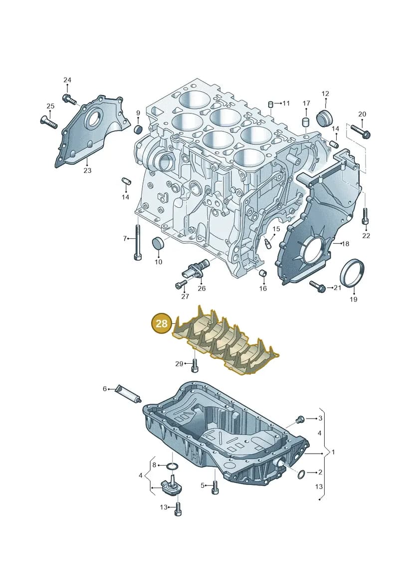 03H103315 — Audi Q6 (2022-) diagram 809103300, position 28