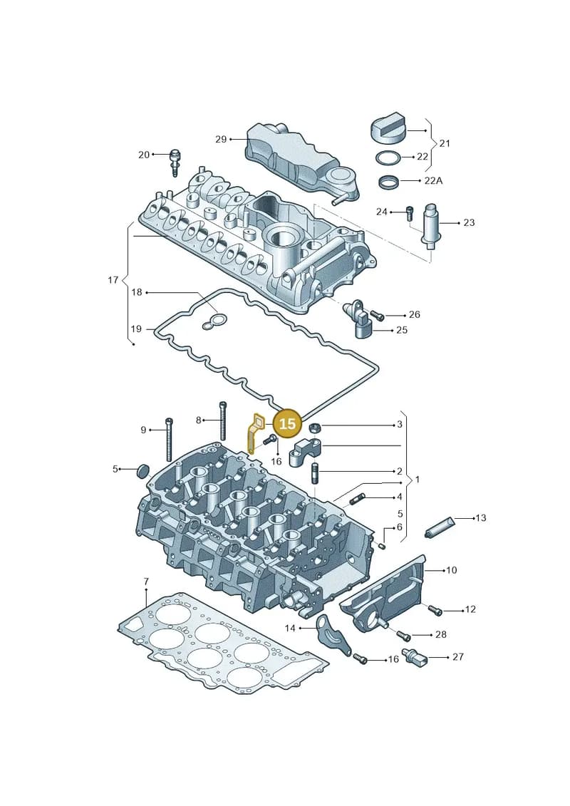 03H103392E — Audi Q6 (2022-) diagram 809103600, position 15
