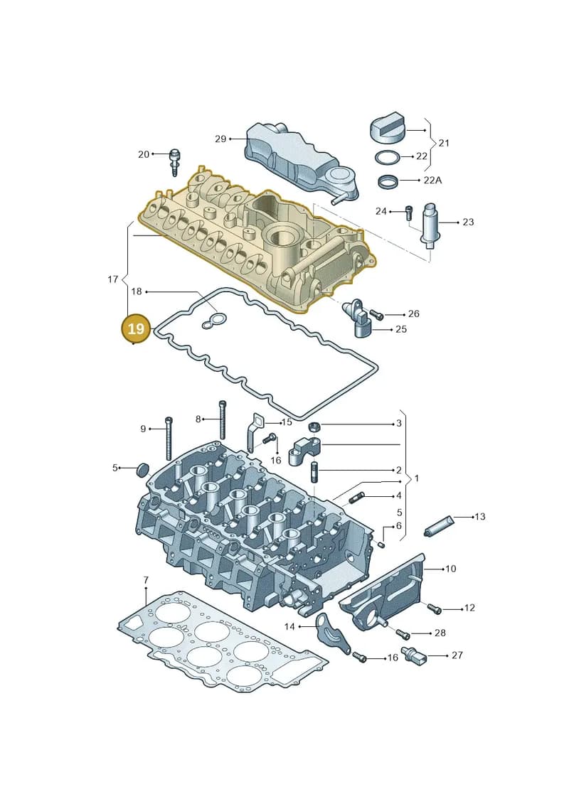 03H103483F — Audi Q6 (2022-) diagram 809103600, position 19