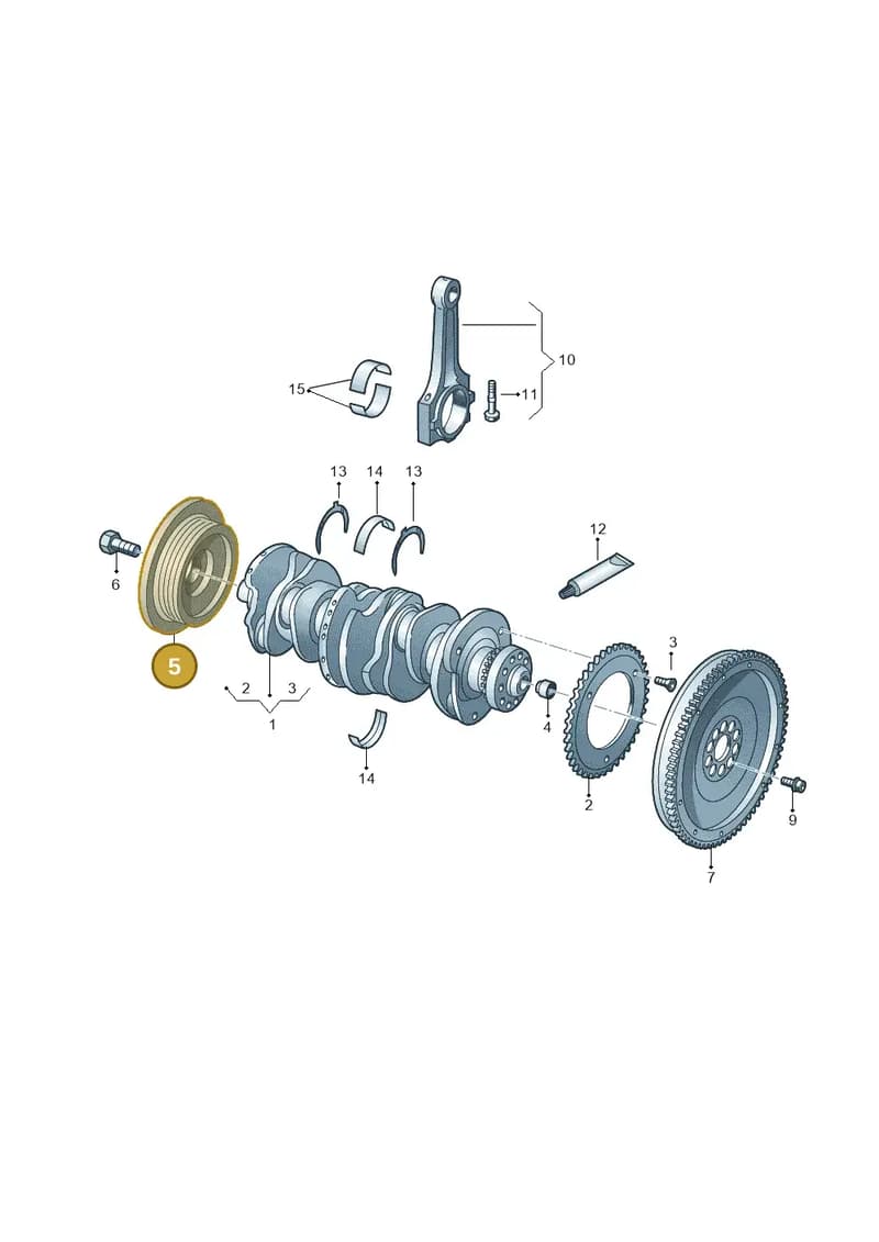 03H105243AF — Audi Q6 (2022-) diagram 809105500, position 5