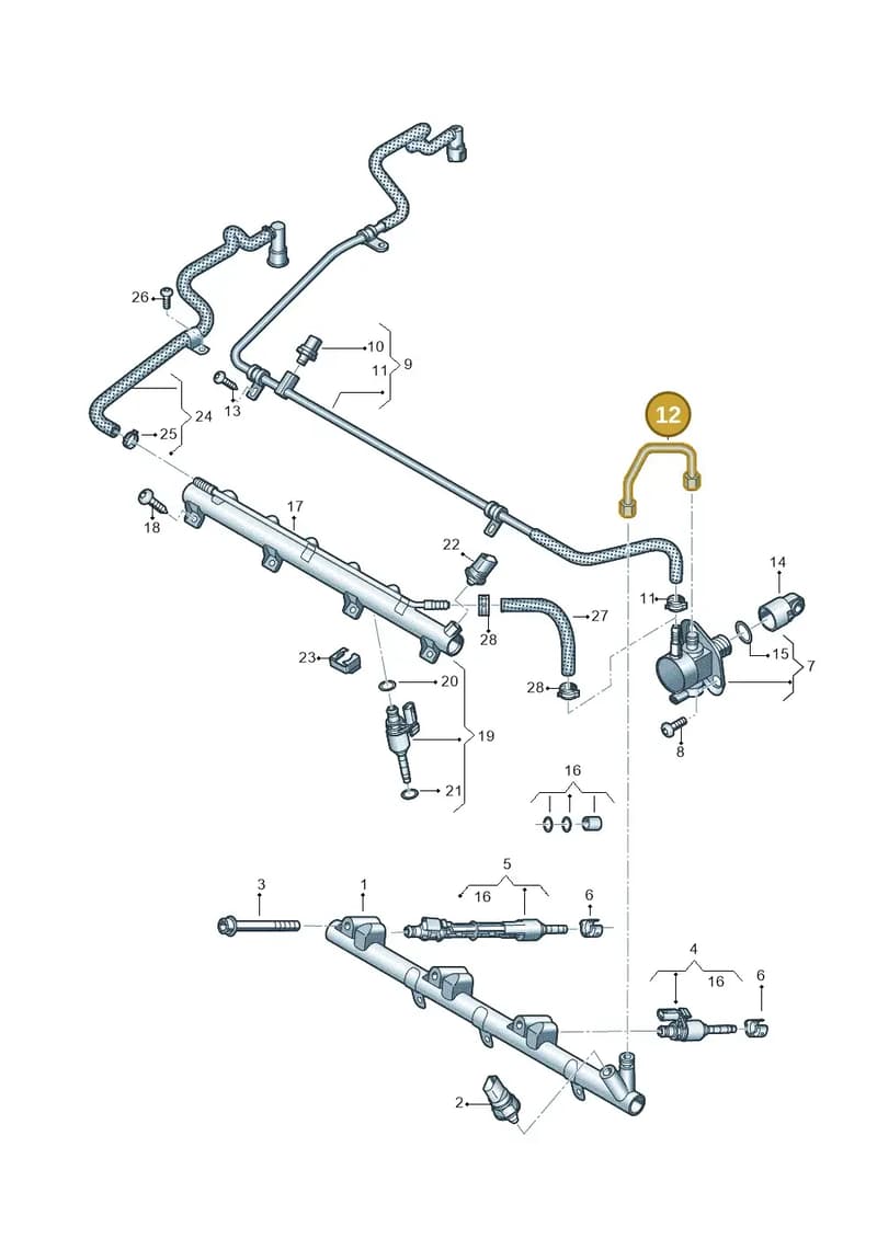 03H133321H — Audi Q6 (2022-) diagram 809133200, position 12