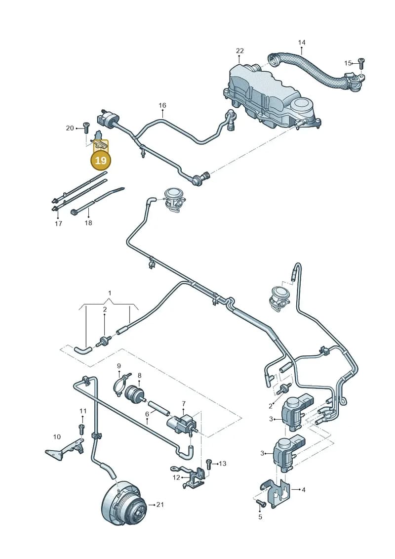 03H133519A — Audi Q6 (2022-) diagram 809133015, position 19