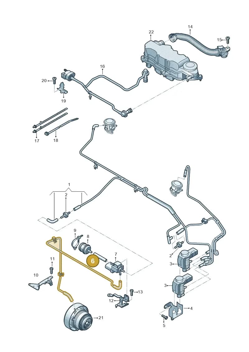 03H133778CQ — Audi Q6 (2022-) diagram 809133015, position 6