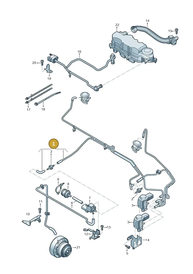 03H133778CT — Audi Q6 (2022-) diagram 809133015, position 1