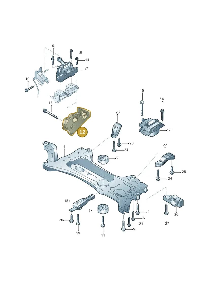 03H199308B — Audi Q6 (2022-) diagram 809199300, position 12