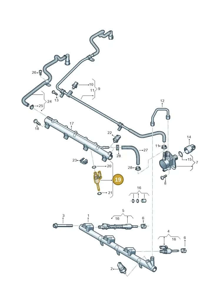 03H906031A — Audi Q6 (2022-) diagram 809133200, position 19