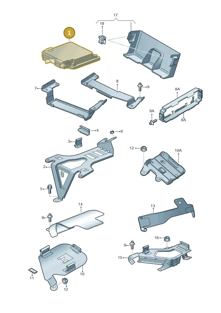 03H906032DC — Audi Q7 qu. 3.0 TDI (2009-2015) diagram 493906000, position 1