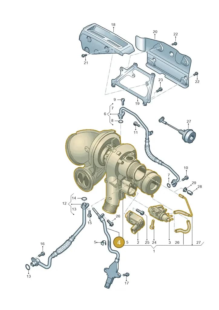 03H906341 — Audi Q6 (2022-) diagram 809145000, position 4