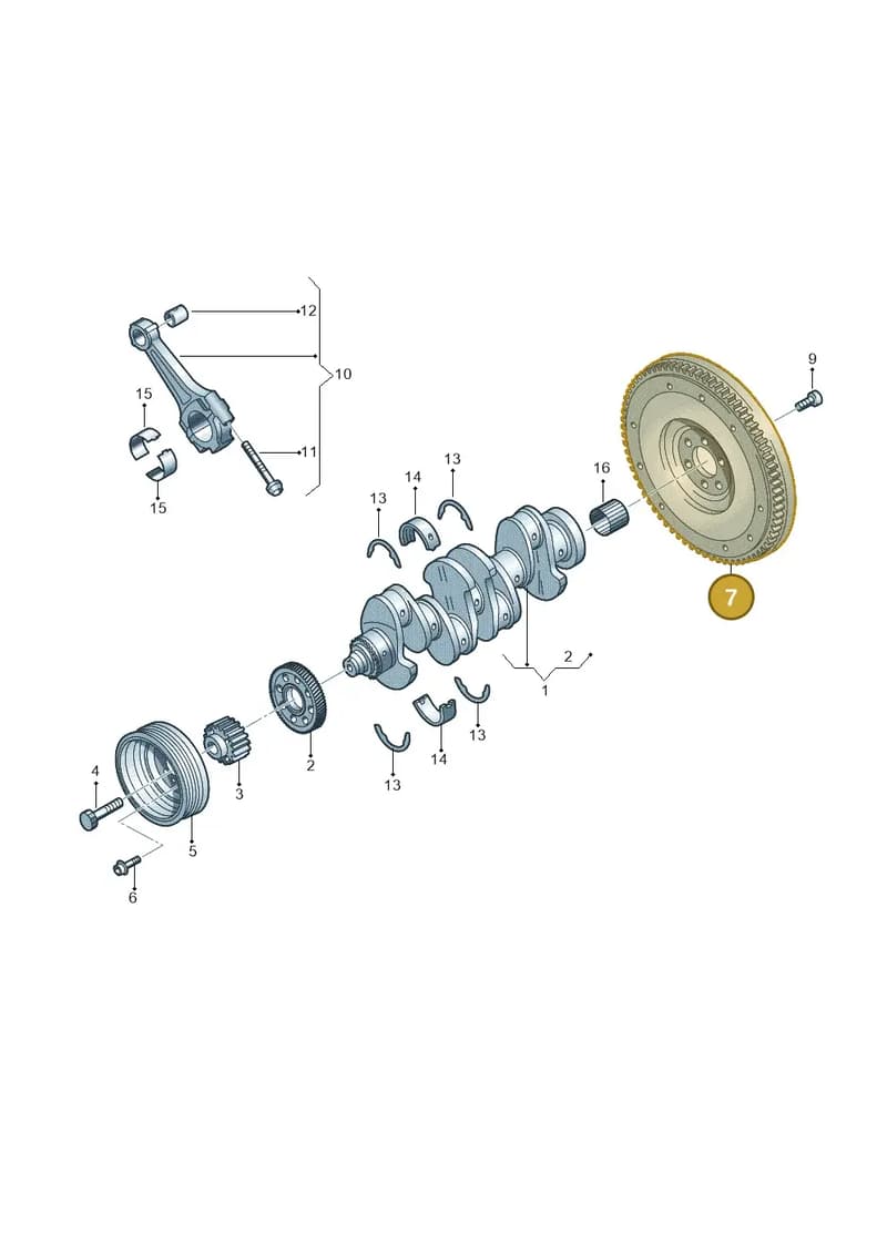 03L105266CG — Audi TTS Coupe 2.0 (2010-2014) diagram 642105550, position 7