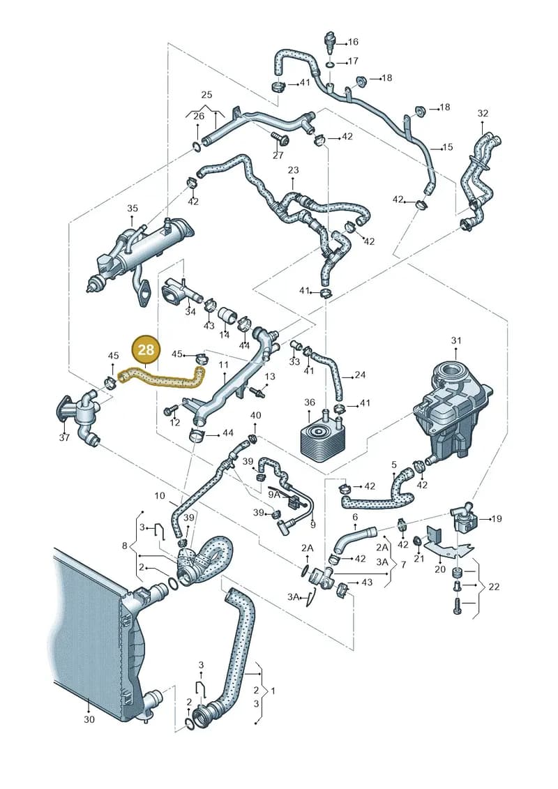 03L122157F — Audi A6 2.7 TDI (2008-2011) diagram 648121210, position 28