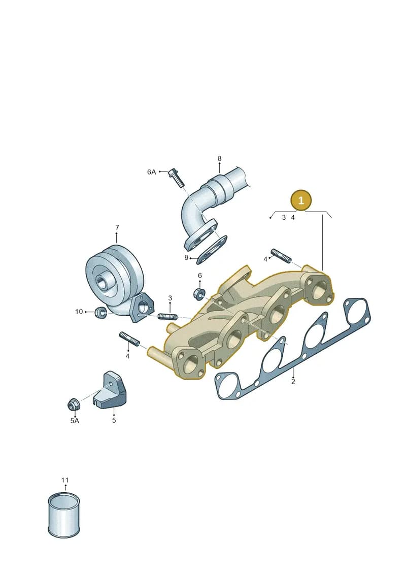 03L253031B — Audi Q5 qu. 2.0 TDI (2012-2017) diagram 751253150, position 1