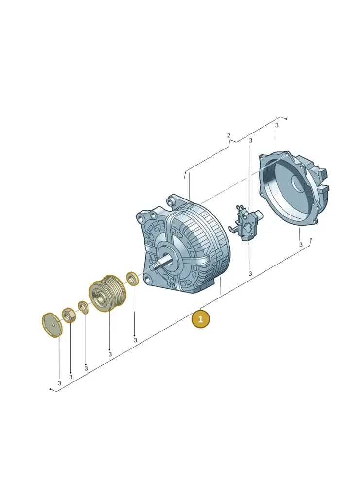 03L903017B — Audi Q5 qu. 2.0 TDI (2012-2017) diagram 745903000, position 1