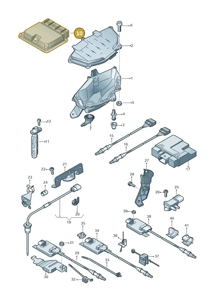03L906018HA — Audi A6 2.0 tdi (2010-2015) diagram 711906050, position 10