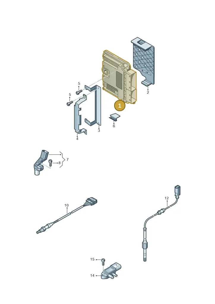 03L906018HS — Audi A1 Sportback (2010-2015) diagram 708906050, position 1
