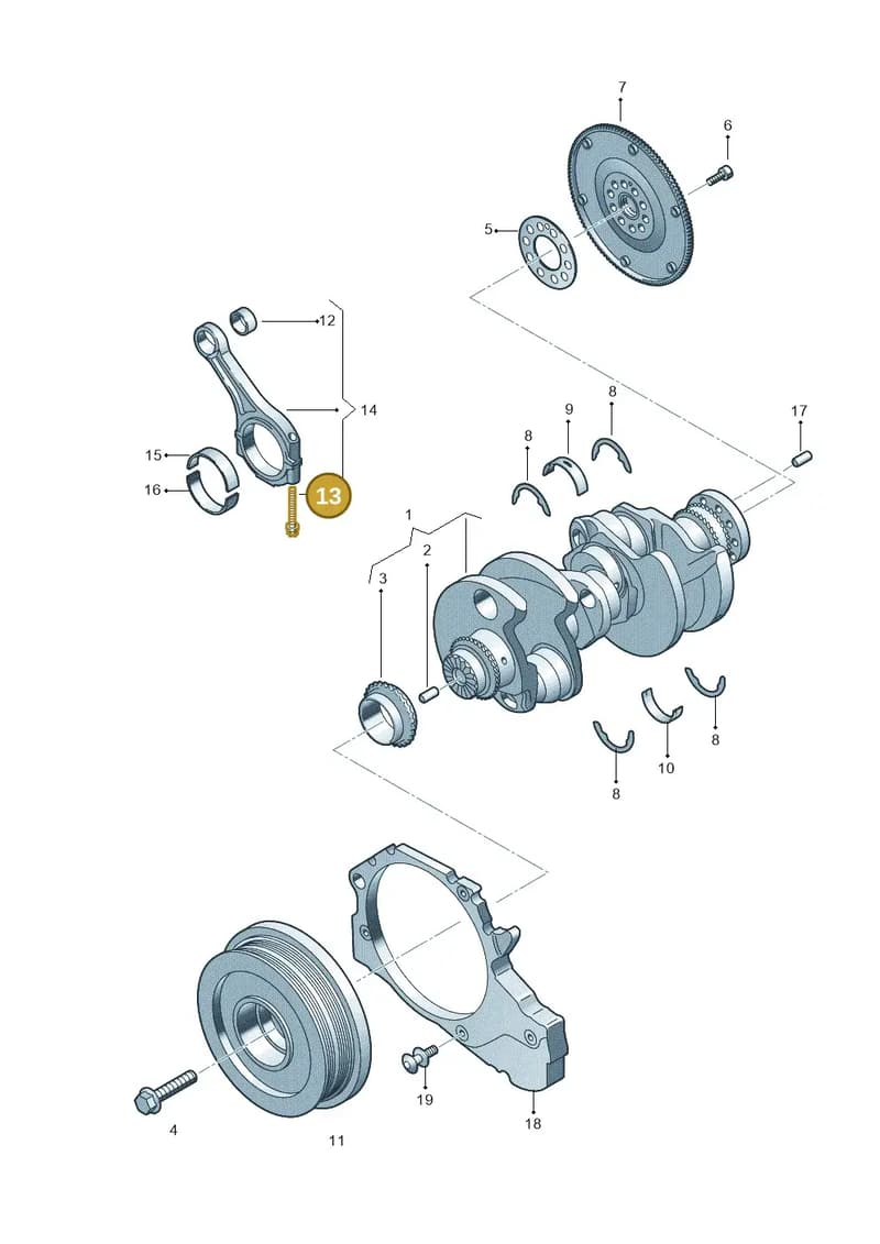 057105425 — Audi A6 (2018-2025) diagram 838105600, position 13