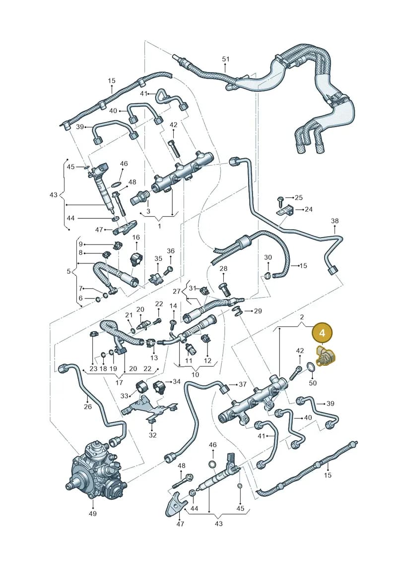 057130764AS — Audi Q8 (2018-2025) diagram 738130900, position 4