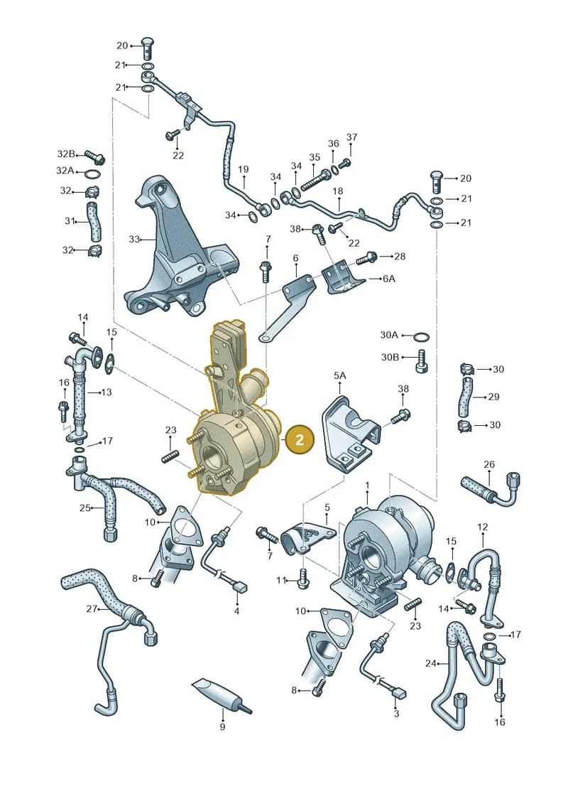 057145874T — Audi A8 (2013-2018) diagram 291145350, position 2