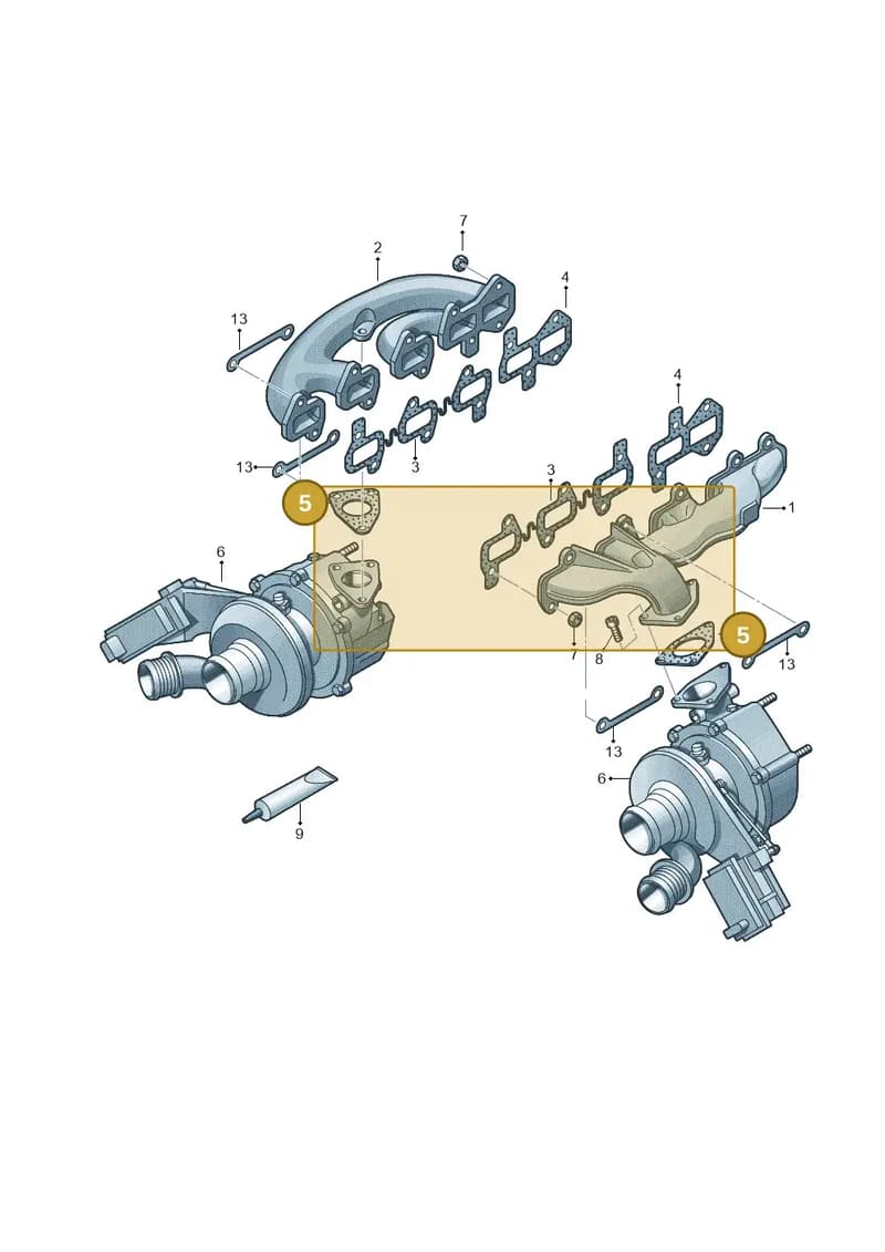 057253115B — Audi A8 (2013-2018) diagram 771253300, position 5