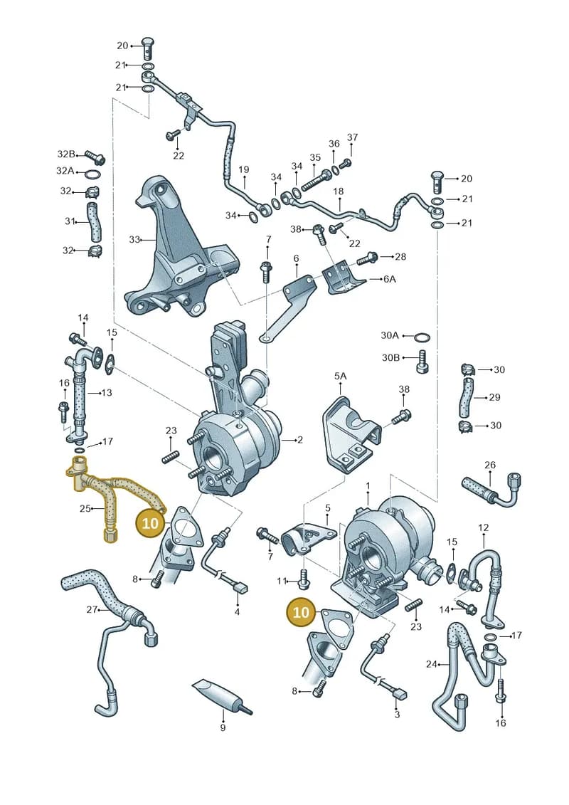 057253115B — Audi A8 (2013-2018) diagram 291145350, position 10