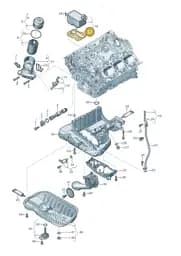 059117070K Audi Gasket for Oil Cooler