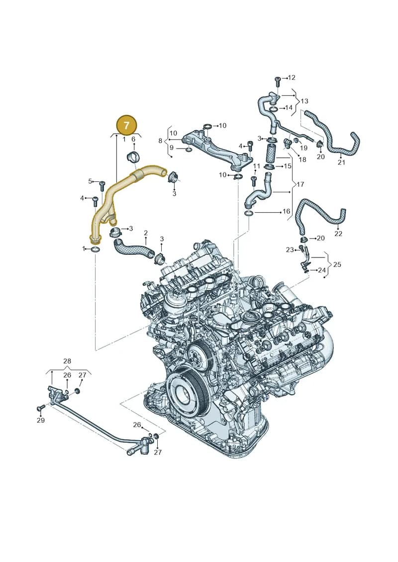 059121064BC — Audi A6 (2018-2025) diagram 896121202, position 7
