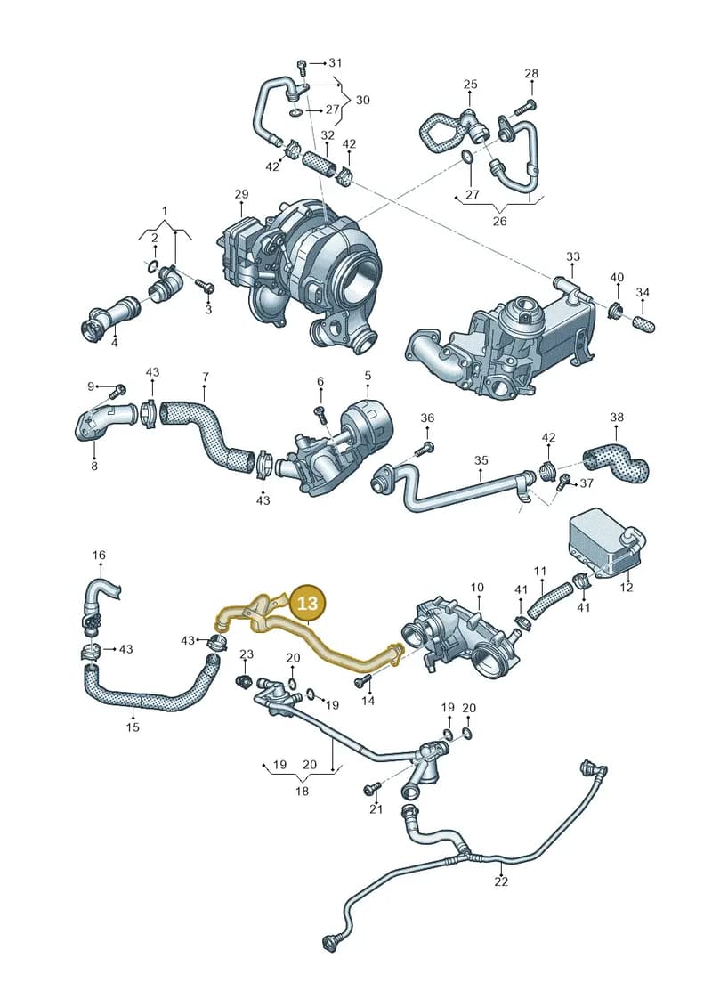 059121075FC — Audi A8 (2017-2025) diagram 838121052, position 13