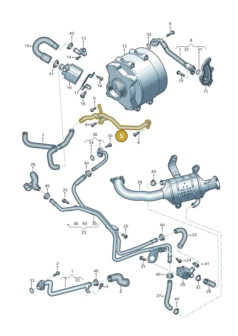 059121075FC — Audi A8 (2017-2025) diagram 838121019, position 5