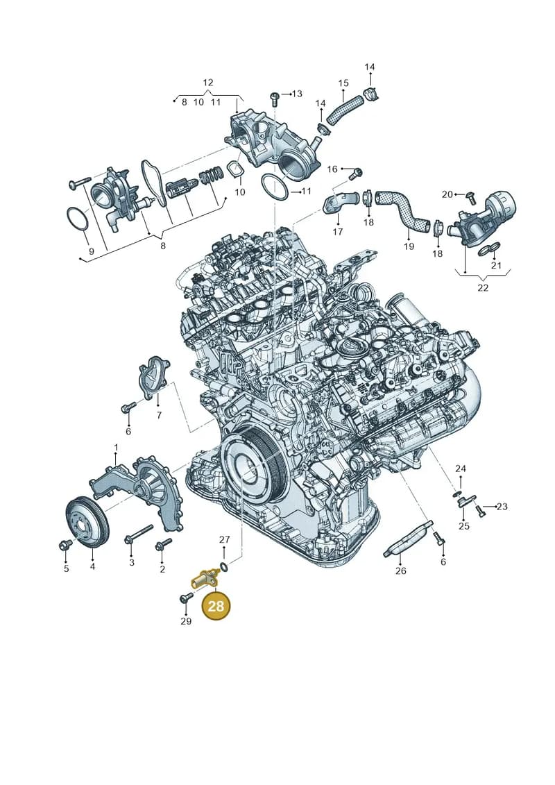 059121507BM — Audi Q8 (2018-2025) diagram 896121160, position 28