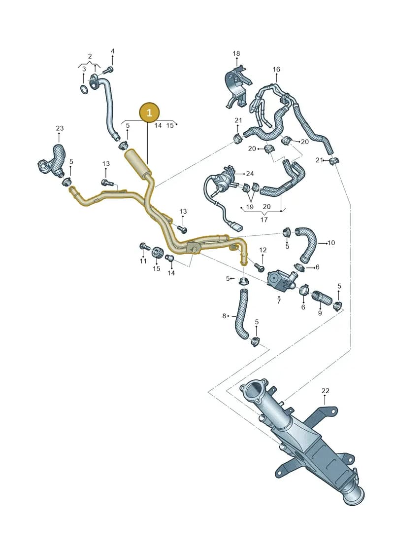 059121511DT — Audi Q8 (2018-2025) diagram 439121383, position 1