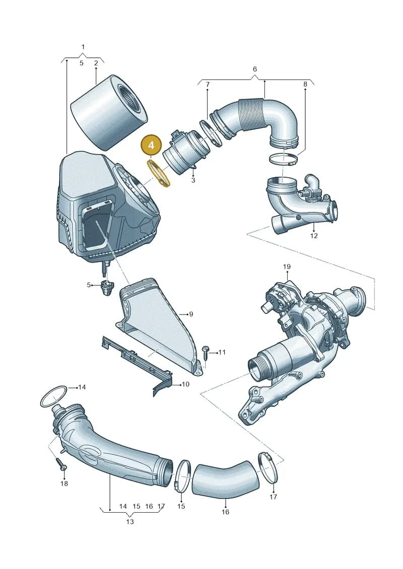 059129213J — Audi A5 Limousine (2024-2025) diagram 8wk129275, position 4