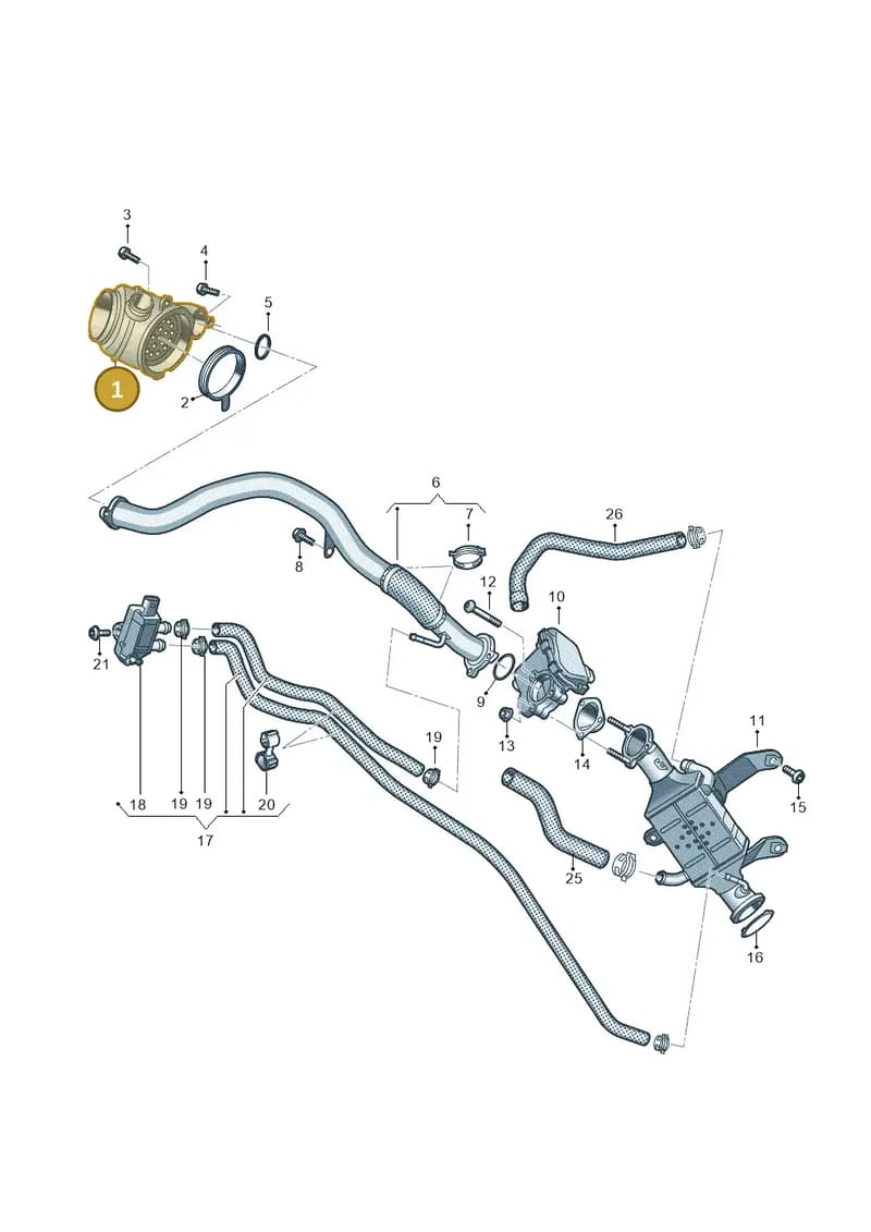 059129955BL — Audi A6 2.0 (2018-) diagram 435131450, position 1