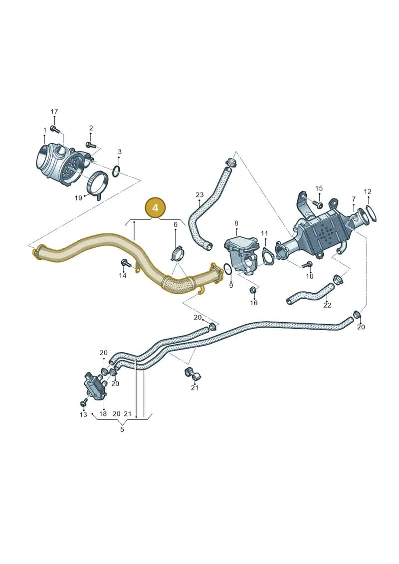 059131509AR — Audi A8L (2017-2022) diagram 897131450, position 4