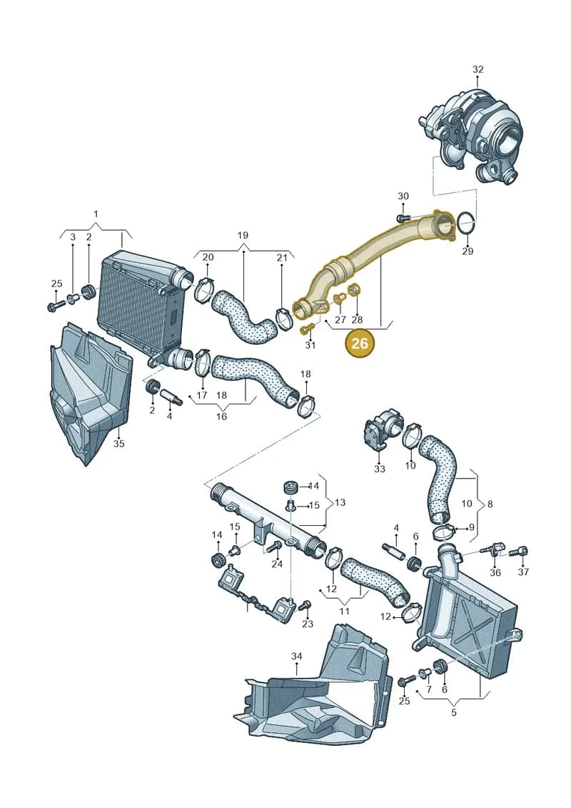 059145673CJ — Audi A8L (2017-2022) diagram 838145600, position 26