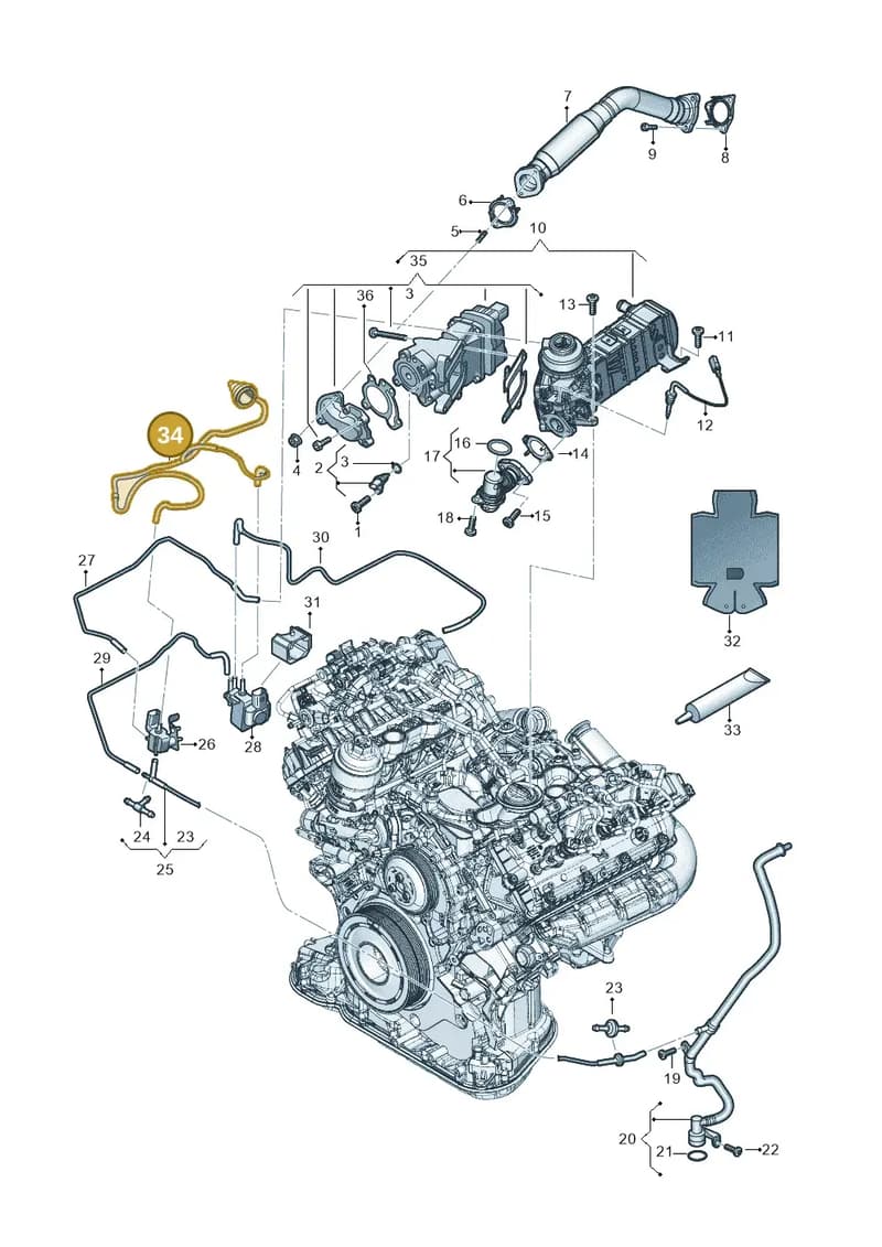 059145826S — Audi A6 (2018-2025) diagram 896131060, position 34