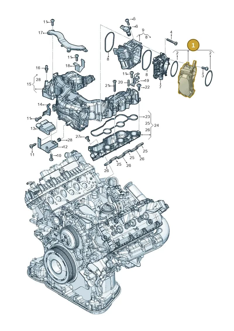 059145950BK — Audi A6 (2018-2025) diagram 896129080, position 1