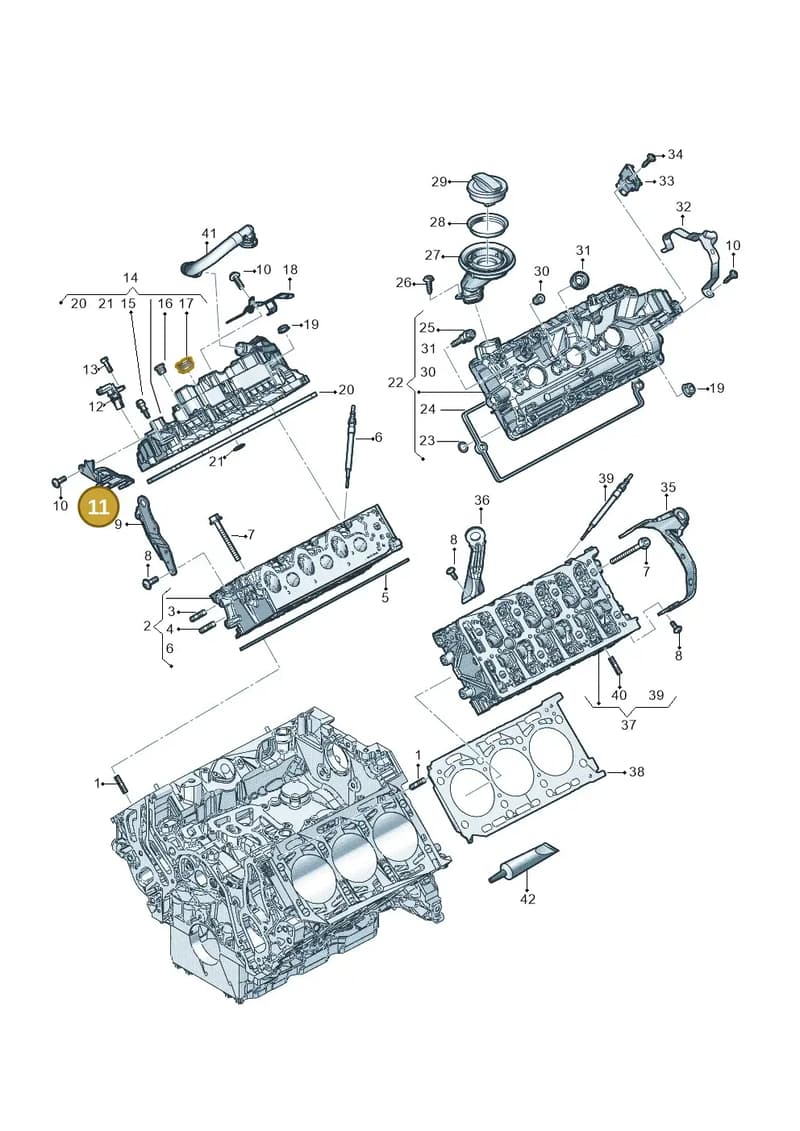 059971502S — Audi A6 (2018-2025) diagram 896103600, position 11
