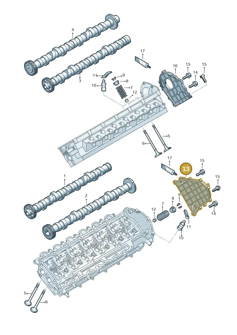 05A109129C — Audi Q7 qu. 3.0 TDI (2009-2015) diagram 493109220, position 13