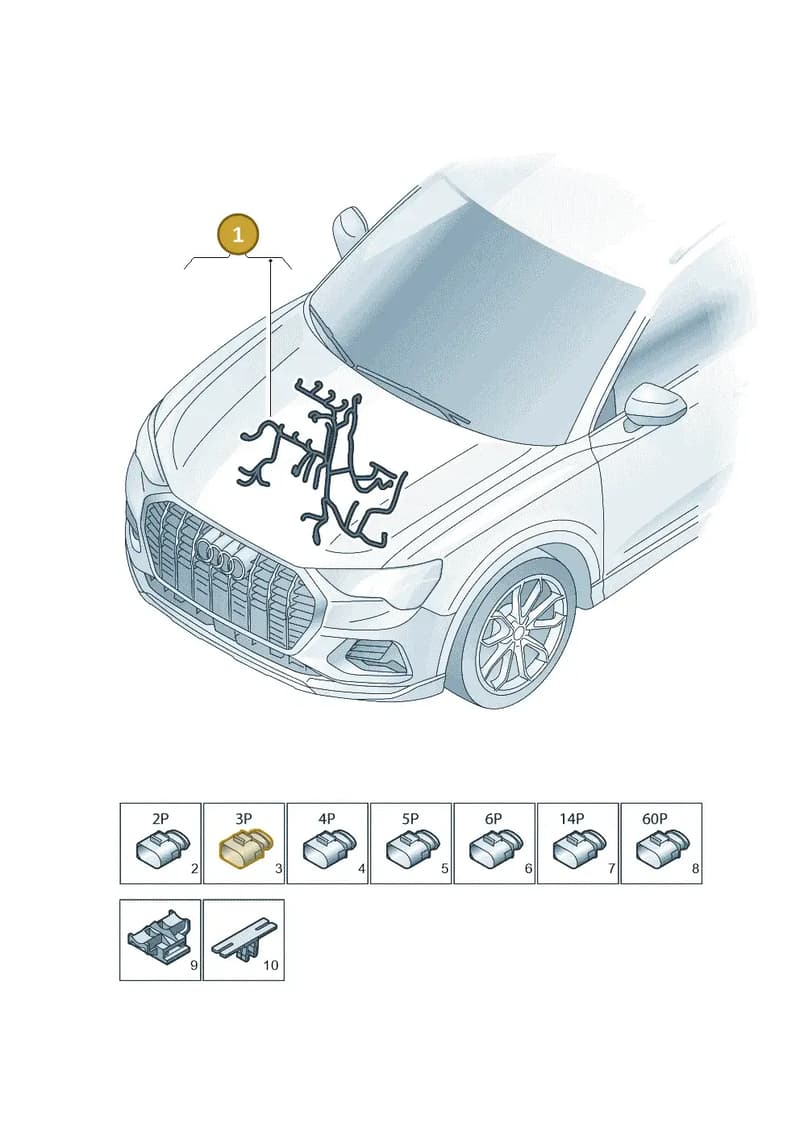 05E972627L — Audi Q3 quattro (2018-2019) diagram 597971150, position 1