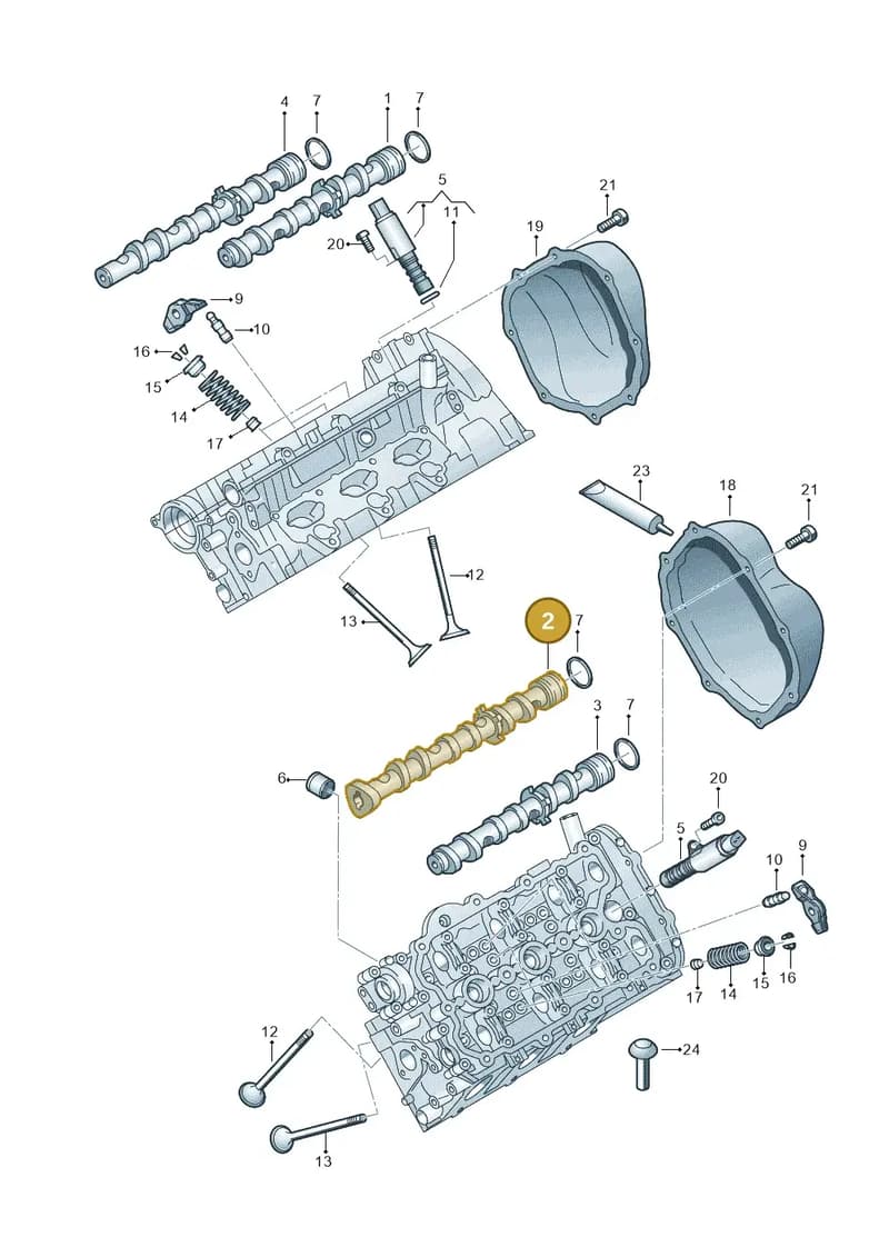 06E109022K — Audi A6 2.7 TDI (2008-2011) diagram 648109100, position 2