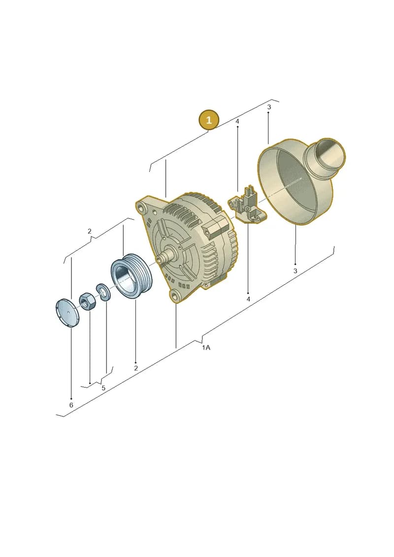 06E903019GX — Audi A6 Avant (2012-2018) diagram 635903000, position 1