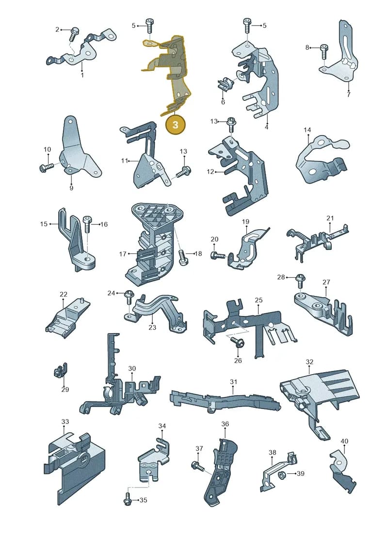 06E971497AF — Audi A7 Sportback (2014-2018) diagram 788971000, position 3